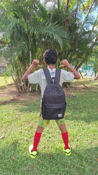 Volunteers supporting children with back-to-school supplies through Epworth Community Services.