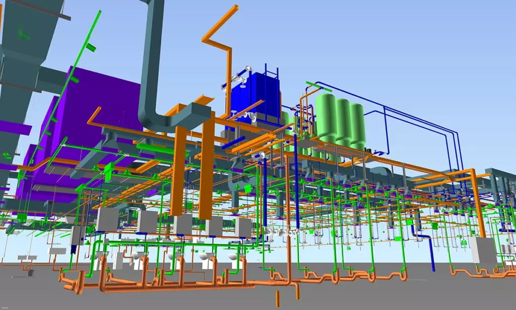 Building information modeling BIM and digital solutions services provided by DLE.