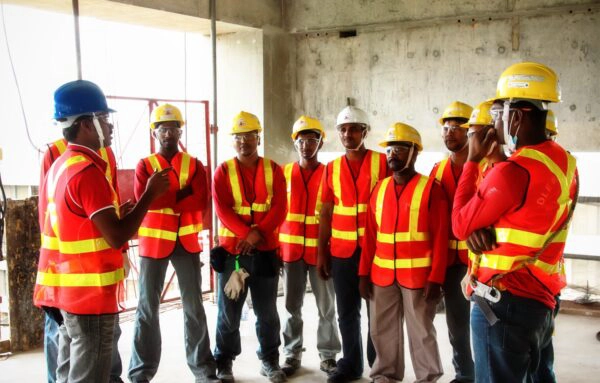 Visual representing DLE’s safety-first culture, showing commitment to proactive training, responsible supervision, and safe practices on every site.